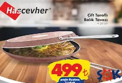 HASCEVHER ÇİFT TARAFLI BALIK TAVASI 28 CM HASCEVHER ÇİFT TARAFLI BALIK TAVASI 28 CM
